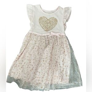 # 70 Epic Threads White and Gold Ruffled Sundress